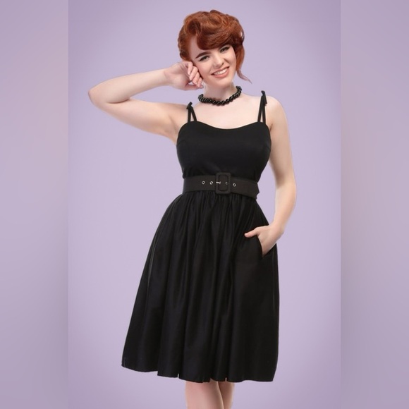 Collectif Black Summer Dress - Picture 2 of 7
